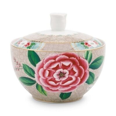 PIP Sugar bowl Blushing Birds Khaki 300ml