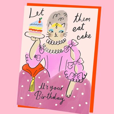 Carte d'anniversaire Kitty Antoinette