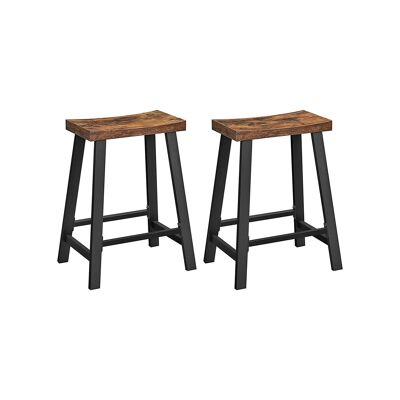 Bar stool with curved seat
