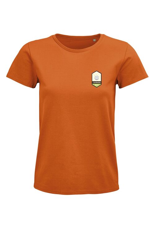 T-shirt orange " L'astéroïde coeur "