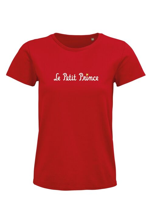T-shirt rouge " Le Petit Prince typo "
