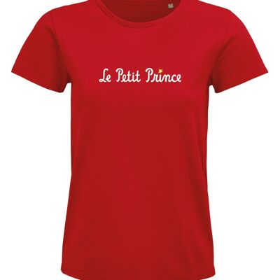 Red "Le Petit Prince typo" T-shirt