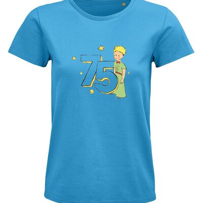 T-shirt blu "75° anniversario"