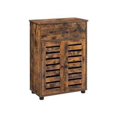 Meuble de salle de bain avec tiroir marron vintage