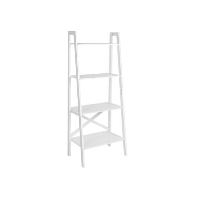 Etagère sur pied blanc mat