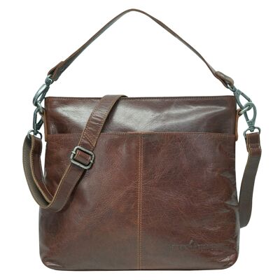 Borsa a mano Lisa in pelle con tracolla intercambiabile