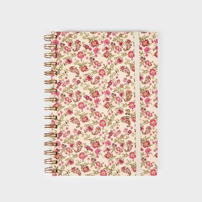 Agenda académica A5 2025-26 - Floral Roses