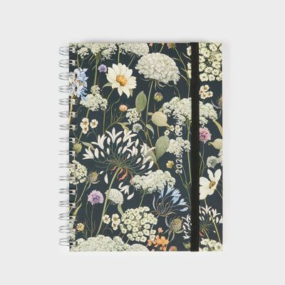 Agenda académique A5 2025-26 - Fleurs sauvages