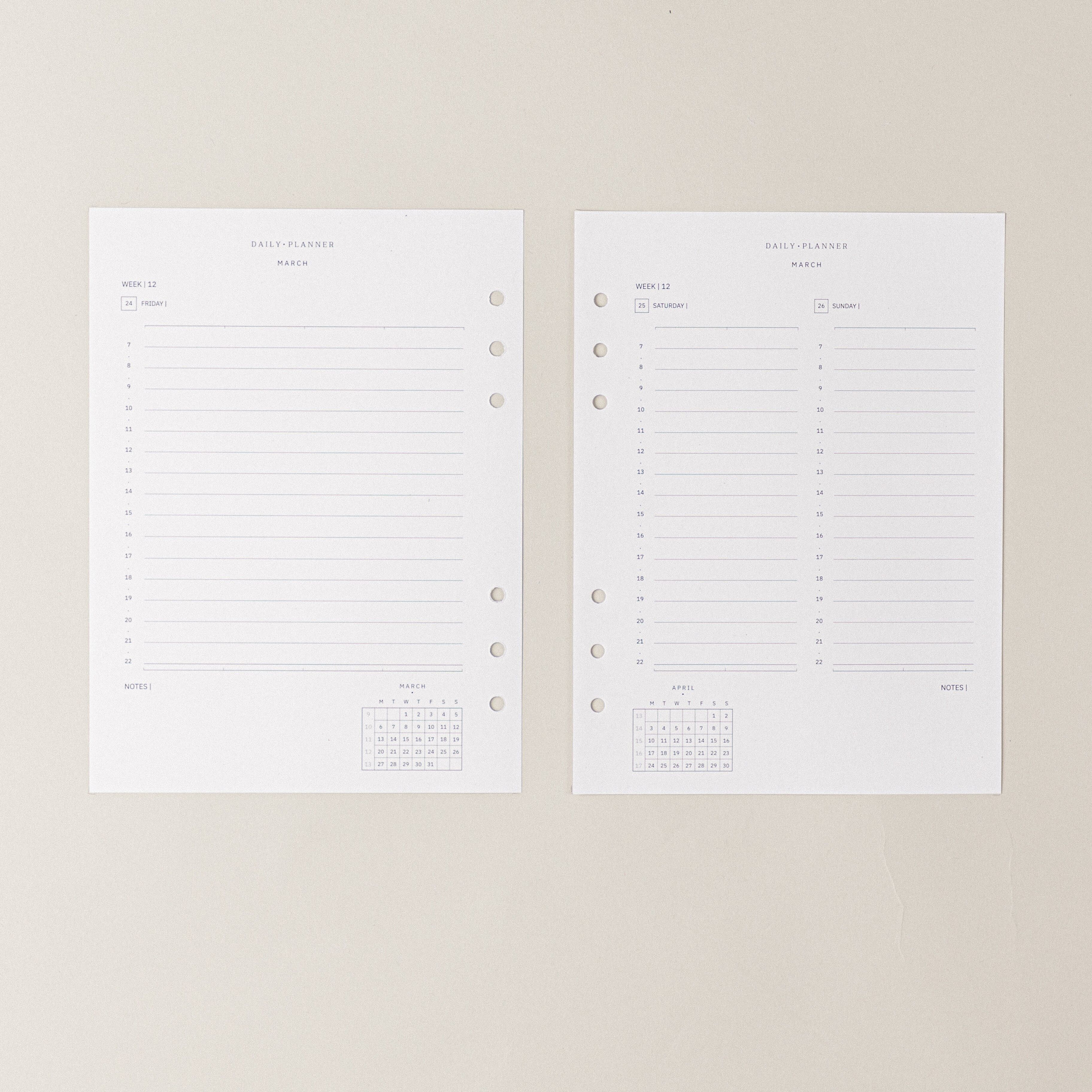 Tagesplaner 2025-26 · Ersatzringplaner