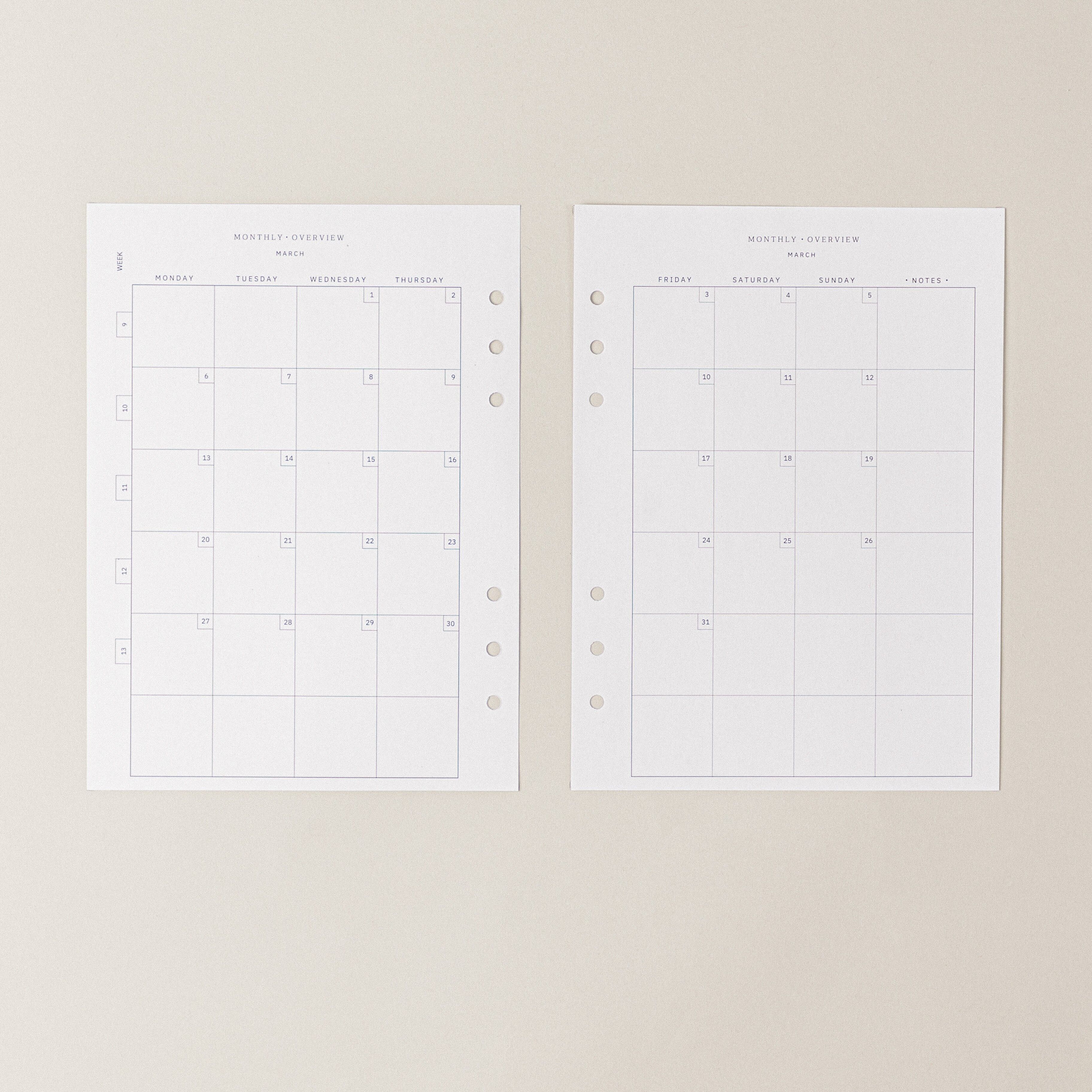 Kalender 2025-2026 · Ersatz-Ringkalender