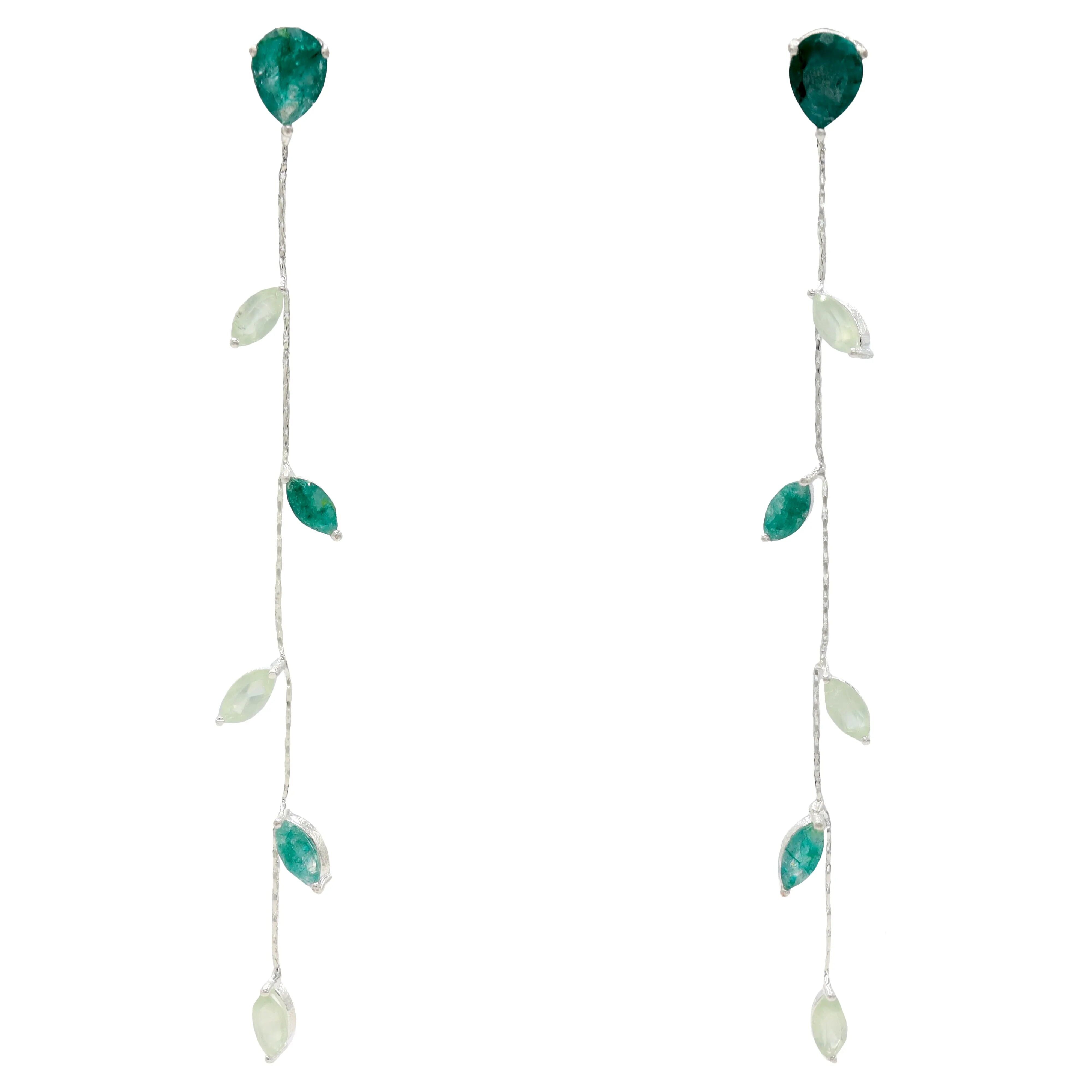 Orecchini verde argento Deluxe di aprile