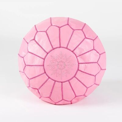 Pouf en cuir marocain