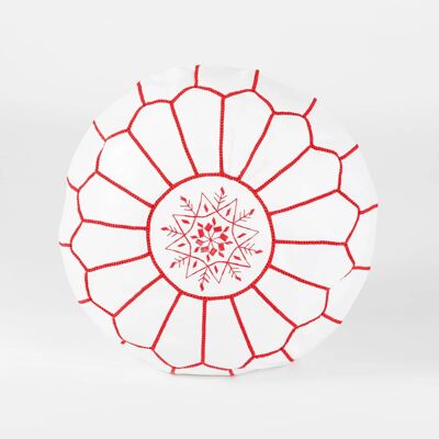 Pouf in pelle marocchina