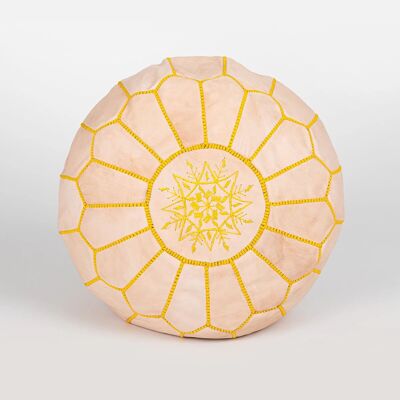 Pouf in pelle marocchina