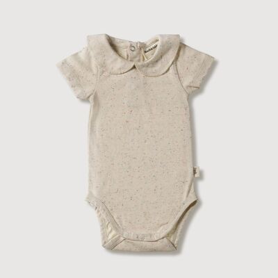 Tutina con colletto - Maglia a spruzzi