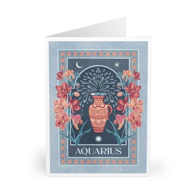 Aquarius Zodiac Card