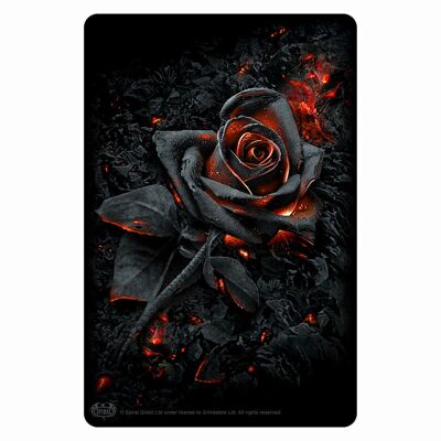 BURNT ROSE - Saluto le carte in metallo di latta