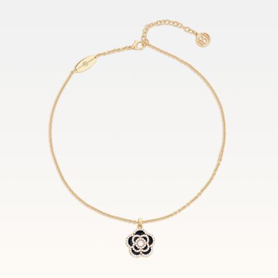 MB Signature – Vergoldete Noir Camélia-Perlenkette