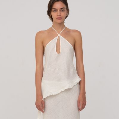 Top de lin blanc Ecstasy