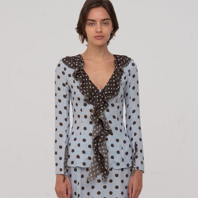 Nuova blusa blu lunare