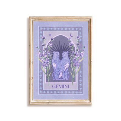 Lámina artística de Géminis