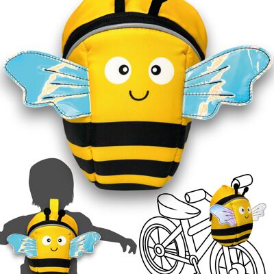 2 in 1 bike bag & backpack - bee