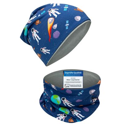 Set berretto e berretto ad anello per bambini - Astronauta