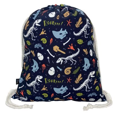 Borsa da palestra per bambini a forma di scheletro di dinosauro