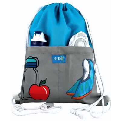 Borsa da palestra per bambini con 2 tasche