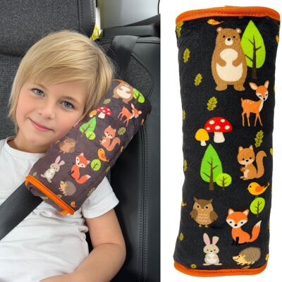 Car sleeping pillow forest animals