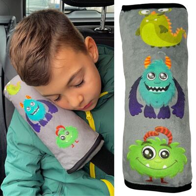Car sleeping pillow Monster