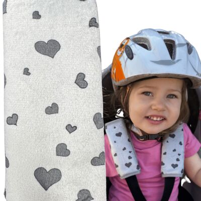 Protecteur de ceinture de sécurité pour bébé en forme de cœur
