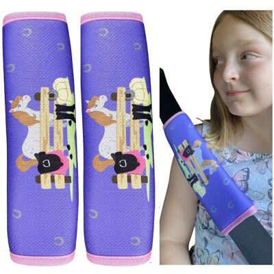 Car seat belt protector horse
