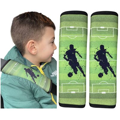 Car seat belt protector football