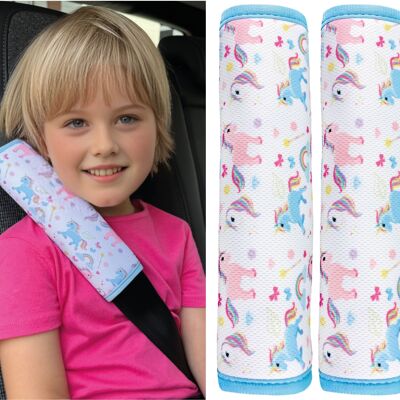 Protection de ceinture de sécurité de voiture licorne