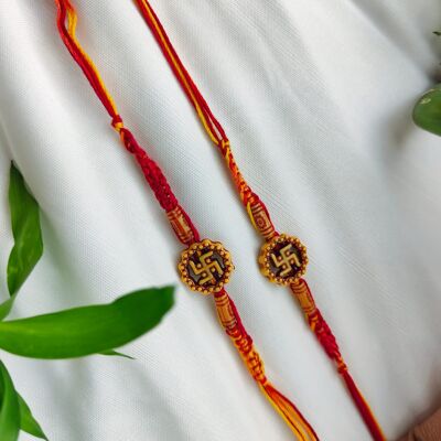 Indien Sathia Charm Rakhi pour Raksha Bandhan | Fête hindoue