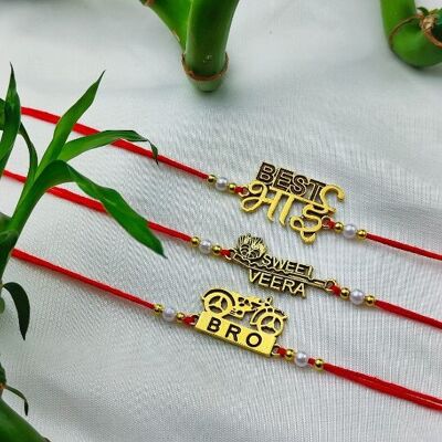 Meilleur Bhai Charm Rakhi pour Rakhsha Bandhan | Veera Bro Charm Rakhi