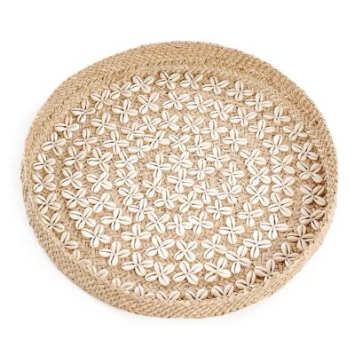 Assiette Costa Shell - Blanc Naturel - M