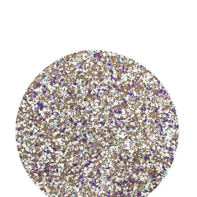 Set de table rond en liège moucheté violet