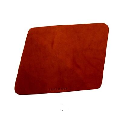 Tapis de souris en cuir camel