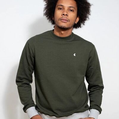 Khaki round sweatshirt
