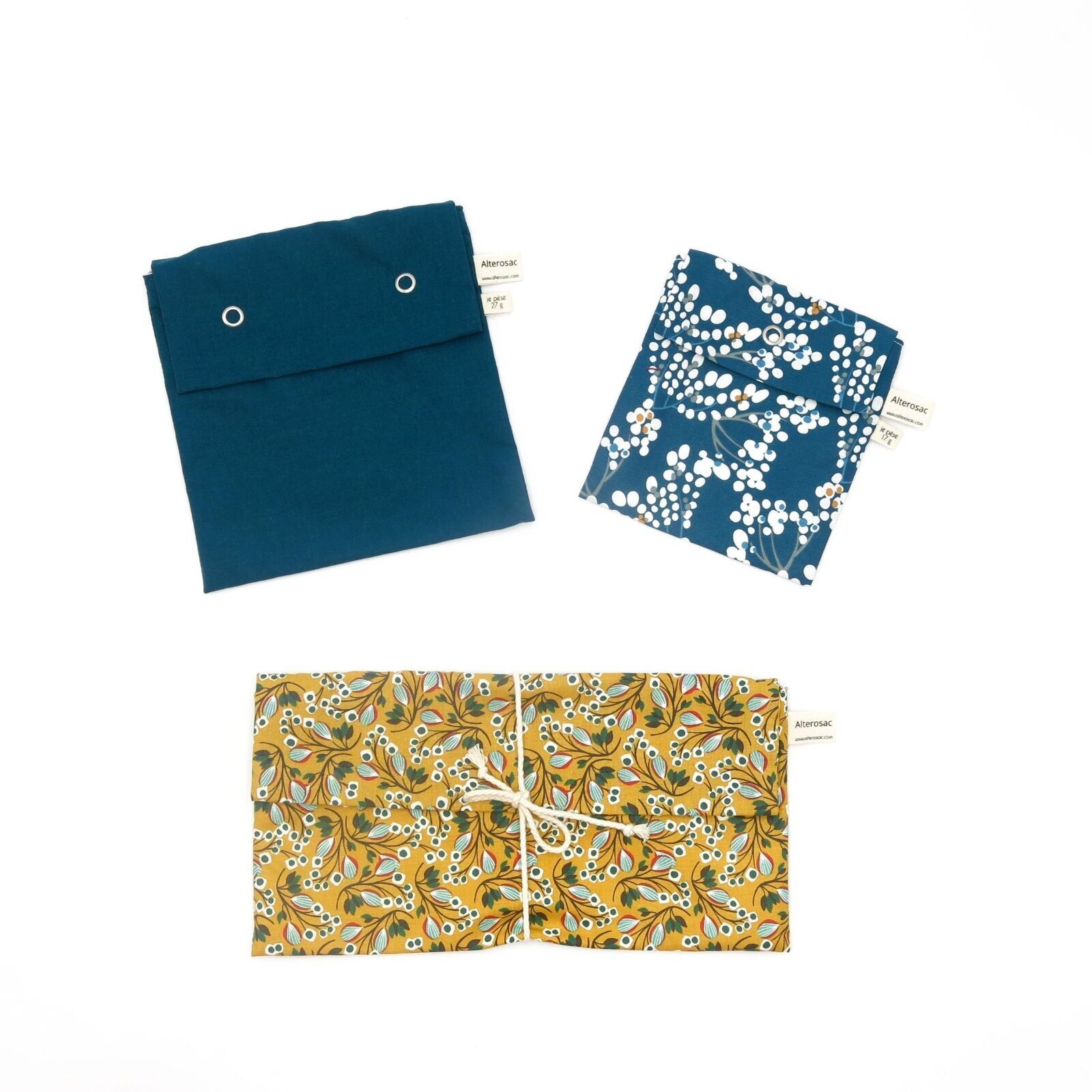 Kit pochette alimentaire - x 3  (sandwich S et M / goûter)