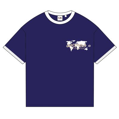 Ghorba - T-shirt bouffant bleu