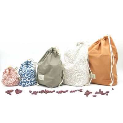 Bolsa a granel de algodón orgánico