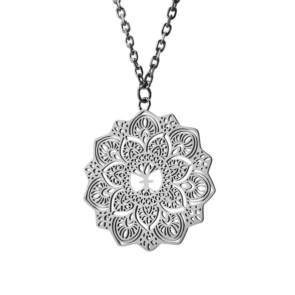 Mandala Mini Necklace Silver - 45cm & 75cm