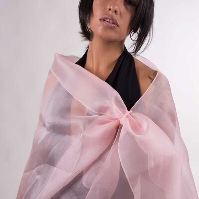 Natural Silk Organza Shawl