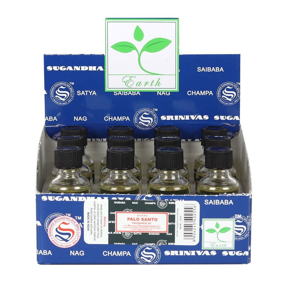 Set di 12 oli profumati Palo Santo di Satya