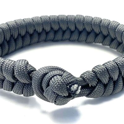 Bracciale da uomo grigio