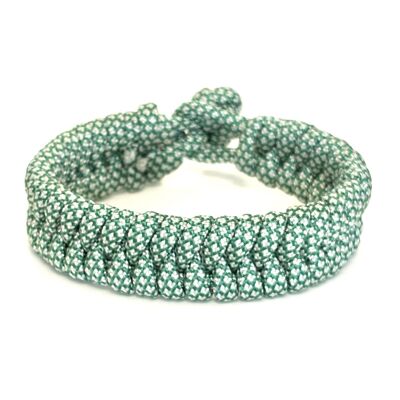 Bracelet homme vert/blanc