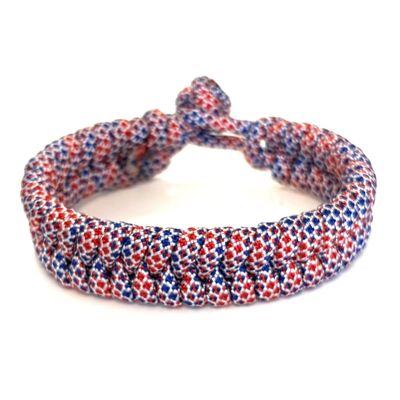 Bracelet homme rouge/blanc/bleu